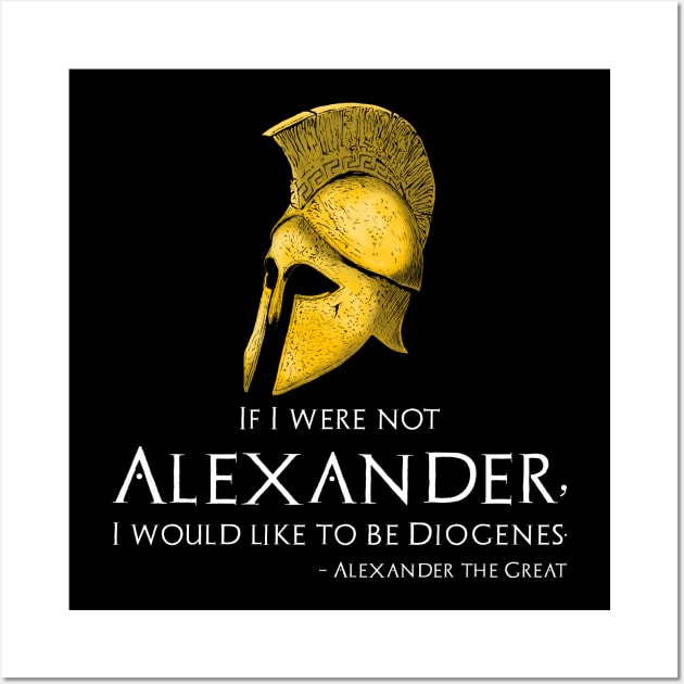 Ancient Classical Greek Alexander The Great To Diogenes Wall Art by Styr Designs